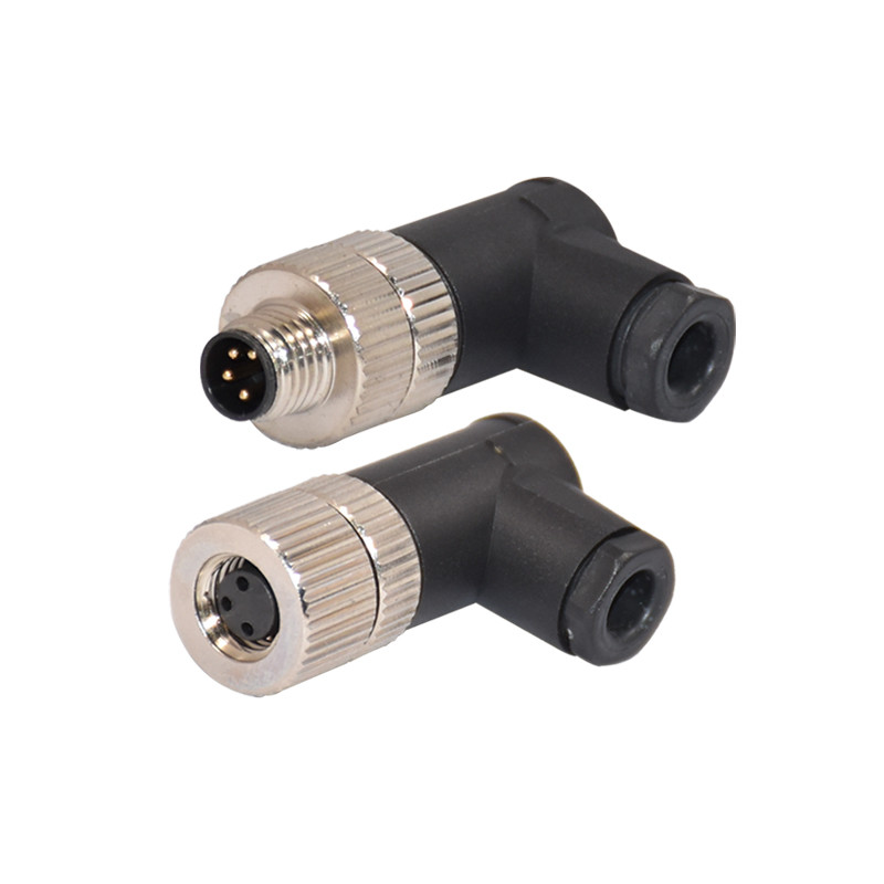 M8 Waterproof 3pin 4pin Male Female Right Angle Straight Assembly Sensor Connector
