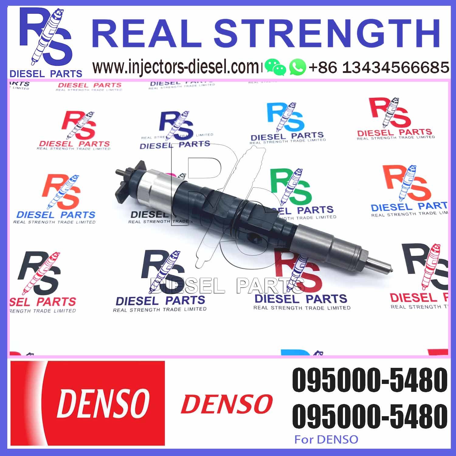Diesel Fuel Common Rail Injector 095000-5480 For JOHN DEERE Tractor 6045 RE520240 RE520333