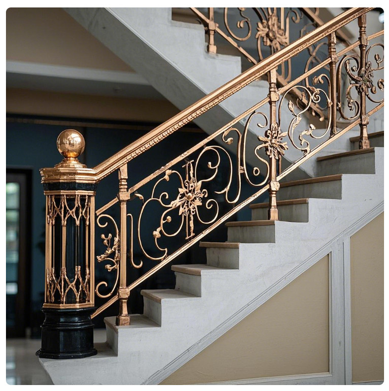 Customizable Sizes Modern Stair Railing Systems Residential Commercial Staircase Railing