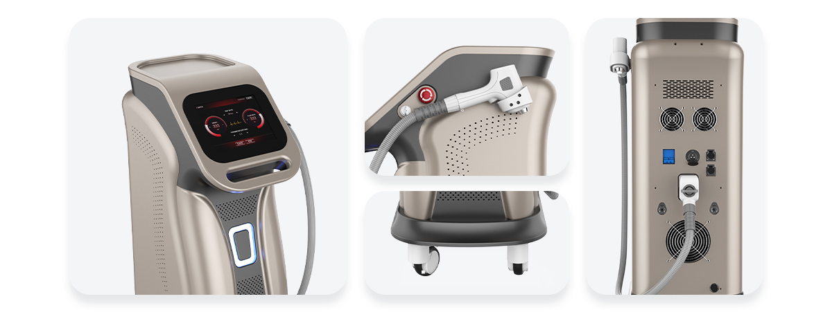 Ice Platinum 2000W 808Nm Diode Laser System Professional Painless Permanent Laser Hair Removal Machines