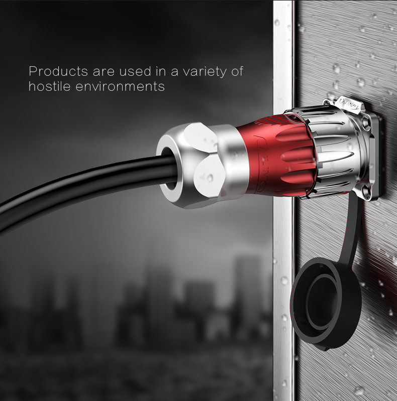 Solid Quality 9 pin Circular Connector with TUV/UL/CCC Certification DC Jack Connector Cable for Signal Equipment