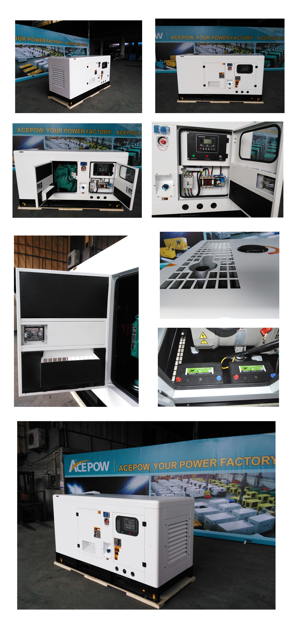 50KVA 40KW 1500 RPM 3 Phase Silent Diesel Generator