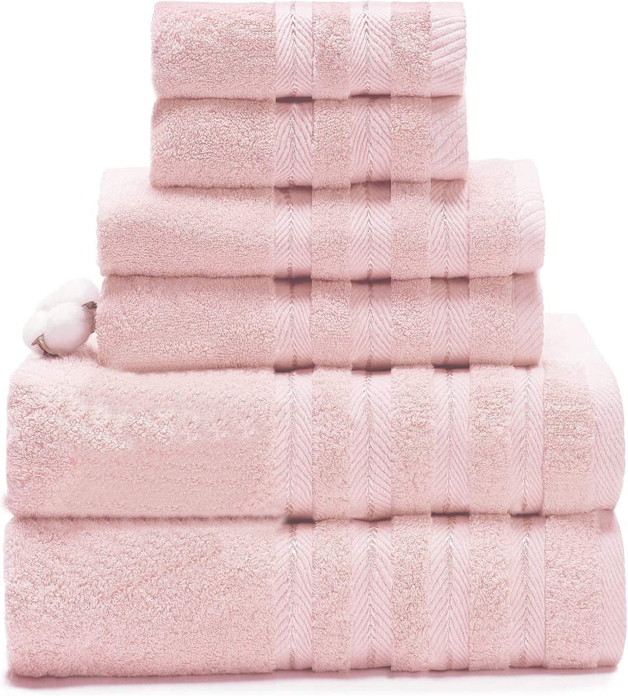 Highly Absorbent 160g Towel Set with Thick and Super Soft Long-staple Cotton Material