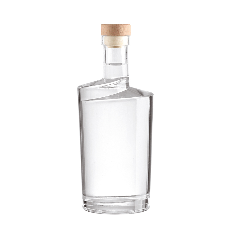 Hot Stamping Surface Handling Empty Whisky Vodka Glass Bottles for Customized Designs