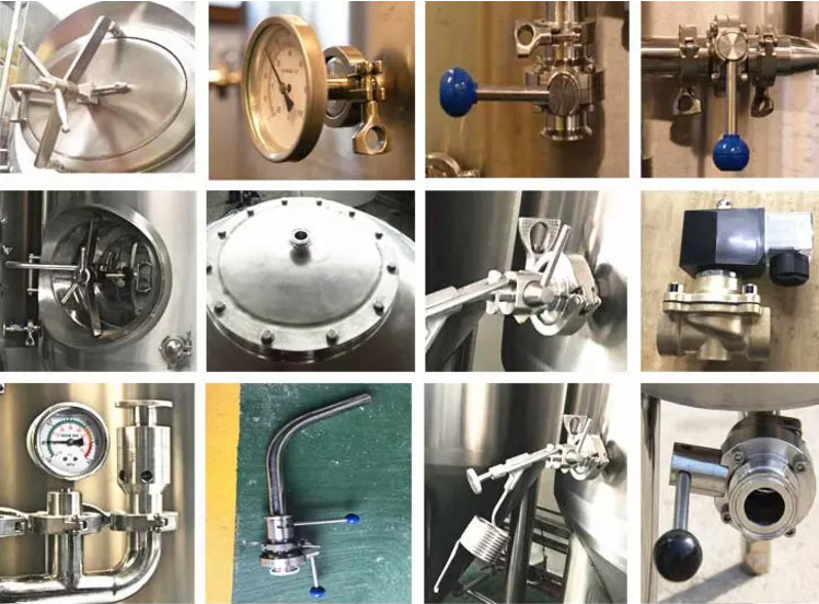 Sus304 Tri Clamp Beer Brewing Accessories , Sanitary Pipe Fittings For Brew Beer