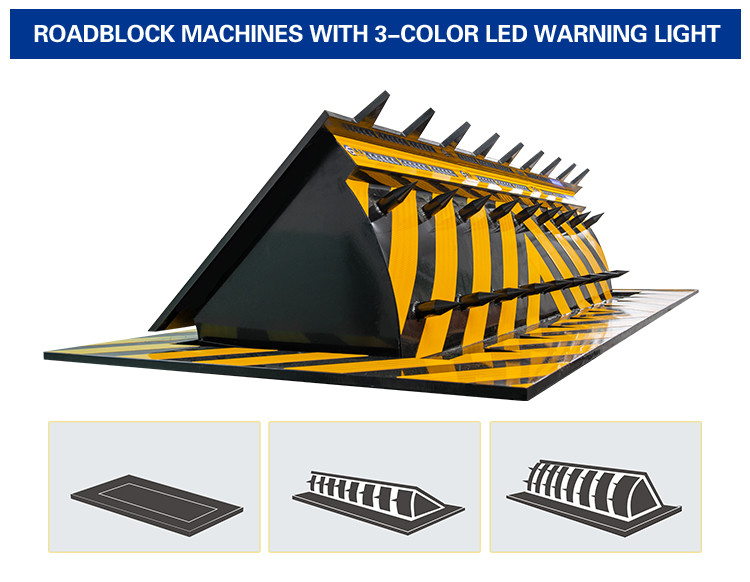 Airports Military Zones Traffic Roadblocks , 220V Hydraulic Roadblock Machine