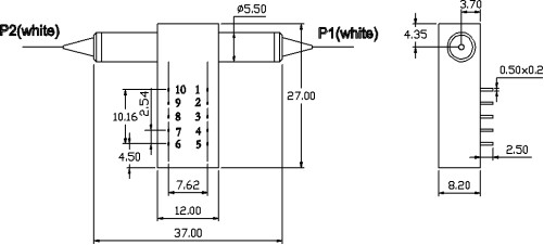 1x1 Mechanical Fiber Optic Switch 850nm 1310nm For System Monitoring