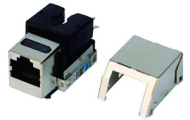 Cat.5e cat6 RJ45 Shielded Keystone Jack zc 1129