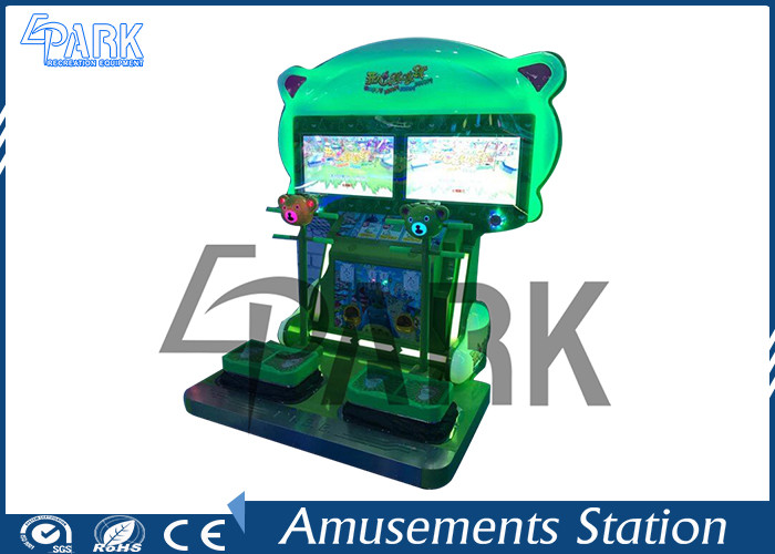 Indoor Stand Up Arcade Machine / Happy Jump Arcade Racing Machine Springboard