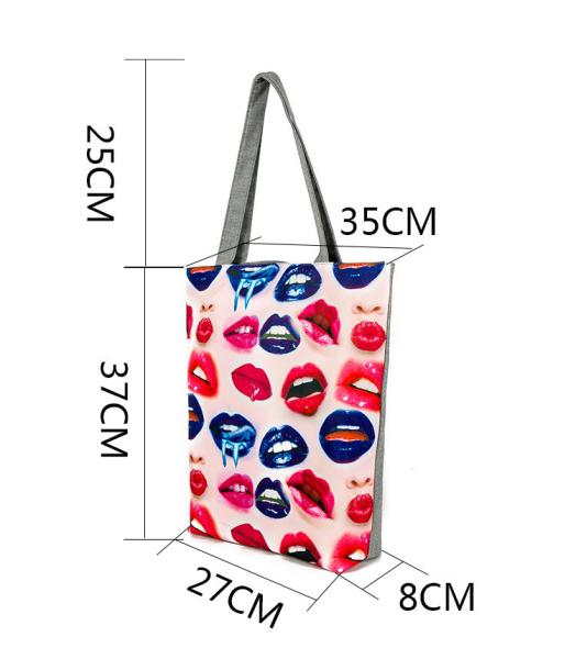 Owl printed canvas bag handbags ladies handbag shoulder bag women