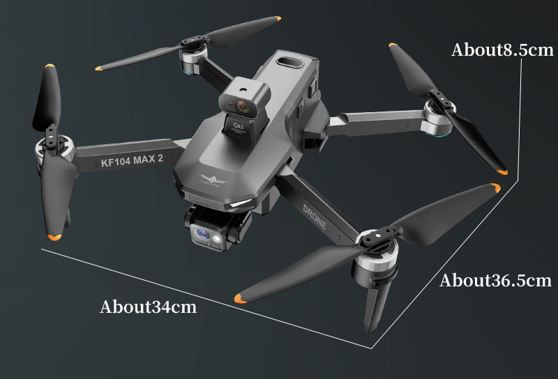 Design Kf104 Max 2 Drone Rc 5g Wifi Drone 4k Professional With Aerial 3-axis Anti-shake Gimbal Obstacle Avoidance Brushless Quadcopter