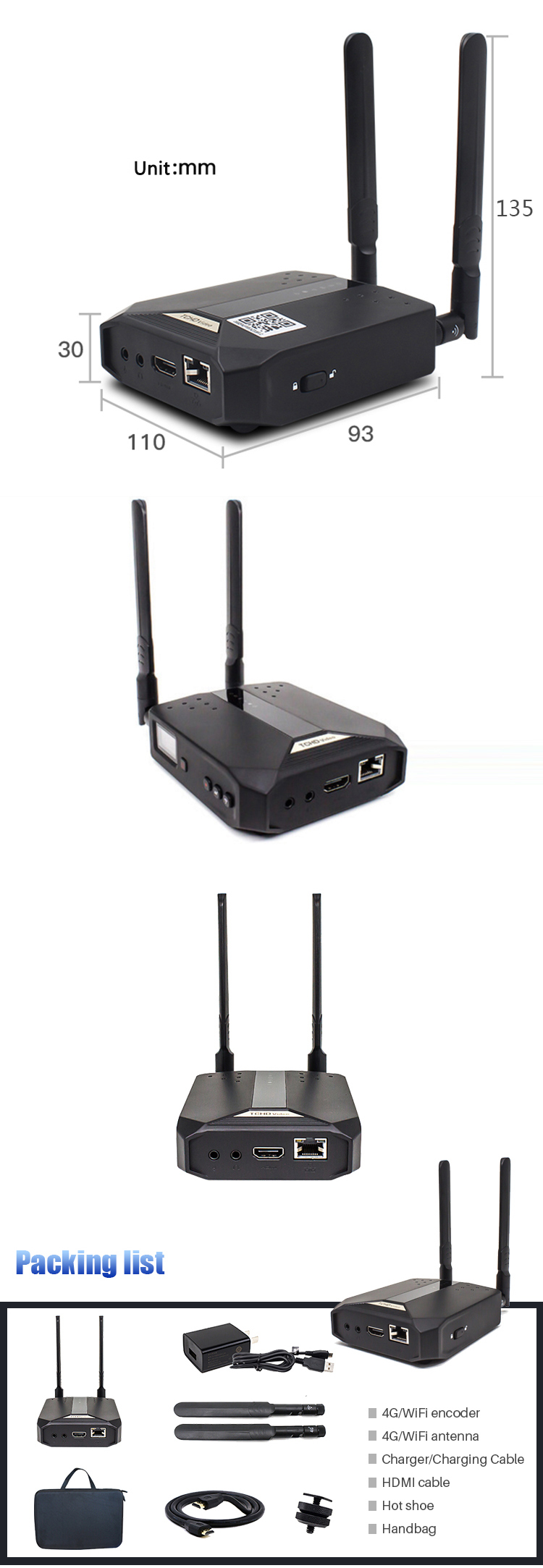 ODM IP Broadcast Video Encoder Bulk Buy From With 1080P HDMI Input
