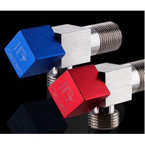 Anti Back Toilet Basin Faucet Hot Cold Water Triangular Valve