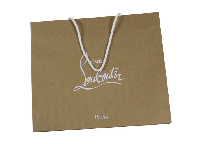 Luxprinters Silver Stamping Gift Bag With Handles Protective Varnish