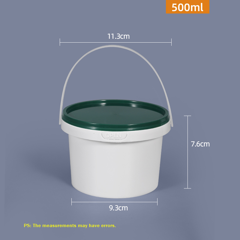 Customrized Logo 350ml 500ml 700ml Disposable PP Plastic Round Food Bowl with Lid