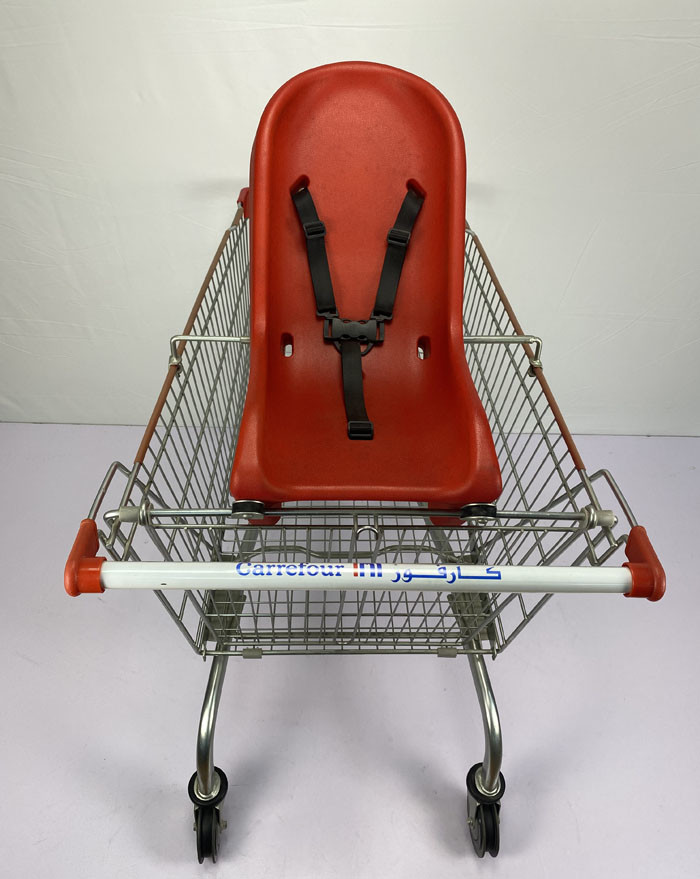 5" Wheel 240L Family Shopping Trolley Cart Q195 Steel Large Shopping Cart