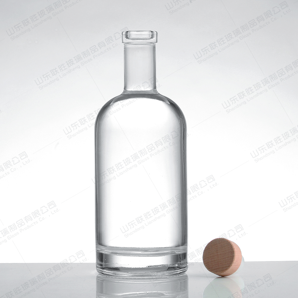 350ml 500ml 700ml 1000ml Glass Wine Bottle With Glass Collar Healthy Lead Free Bottle