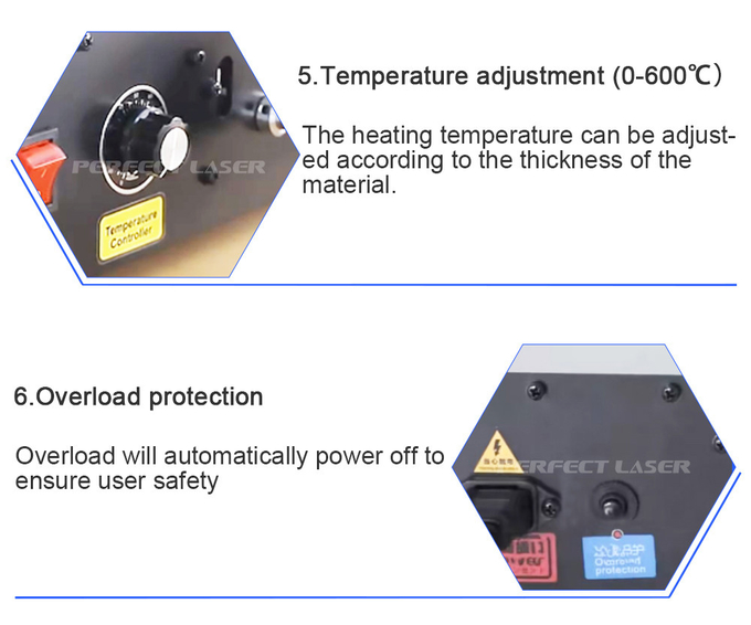 Infrared Heating Acrylic Bending Machine for ABS/PP/PVC Length 0-650mm Working Power 1500w
