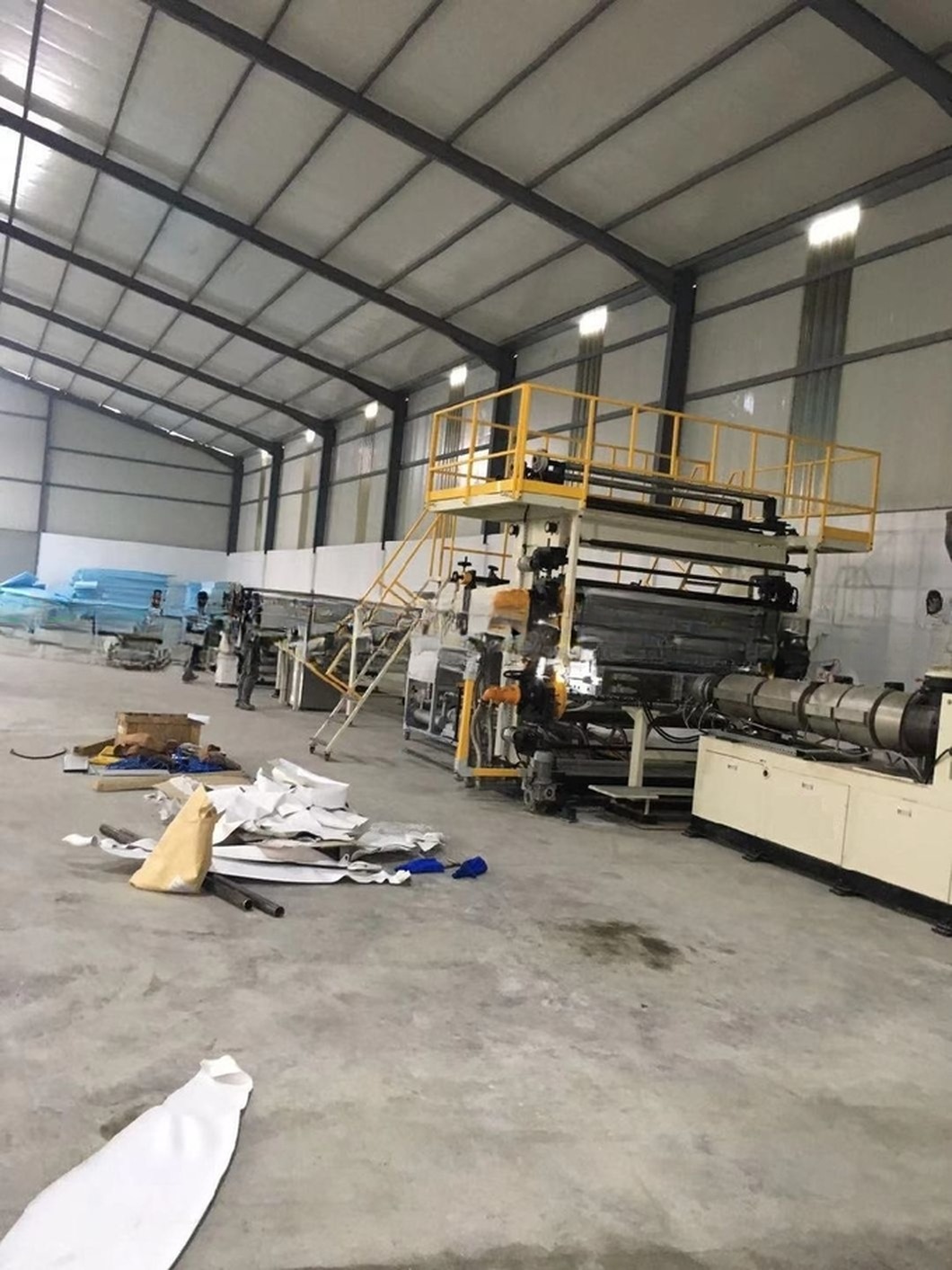 Plastic UV Board Extruder Machine / PVC Marble Sheet Production Line