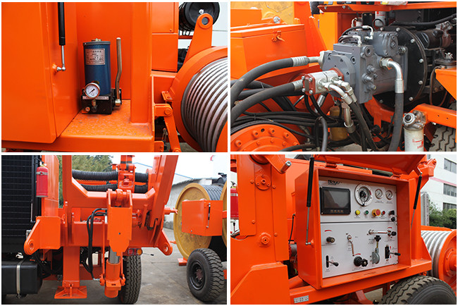 TY180 Hydraulic Wire Puller Transmission Line Equipment Max Pull 190kN