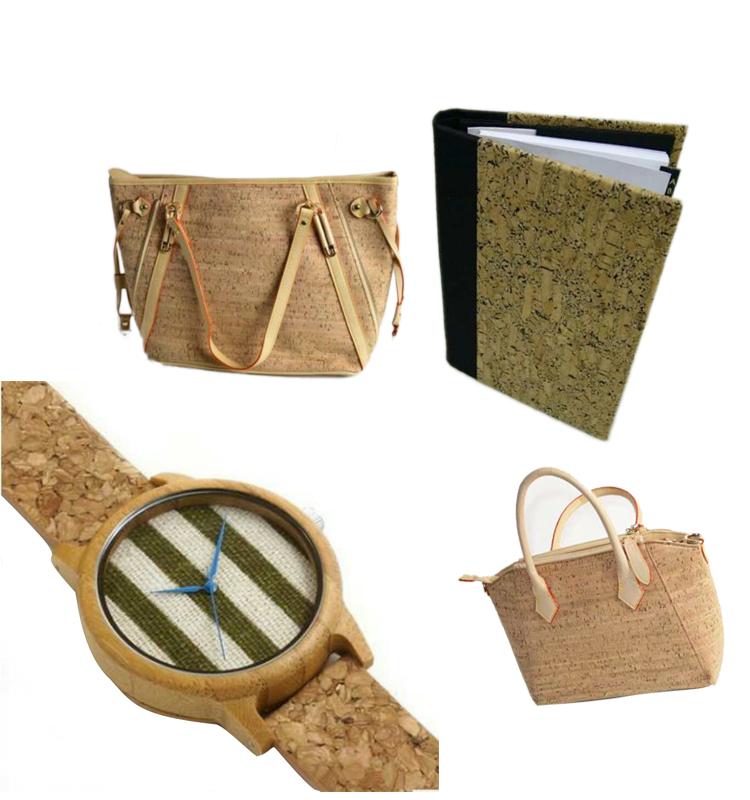 Wooden Pu Pvc Leather Fabric , Etsy Cork Fabric Abrasion Resistant Easy Cleaning