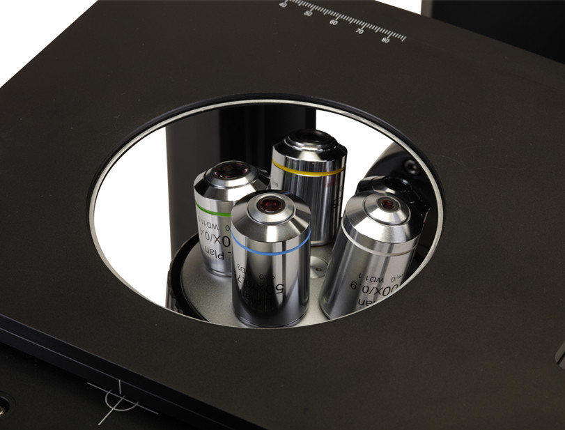 Inverted Trinocular Metallurgical Microscope Wide Field Eyepiece