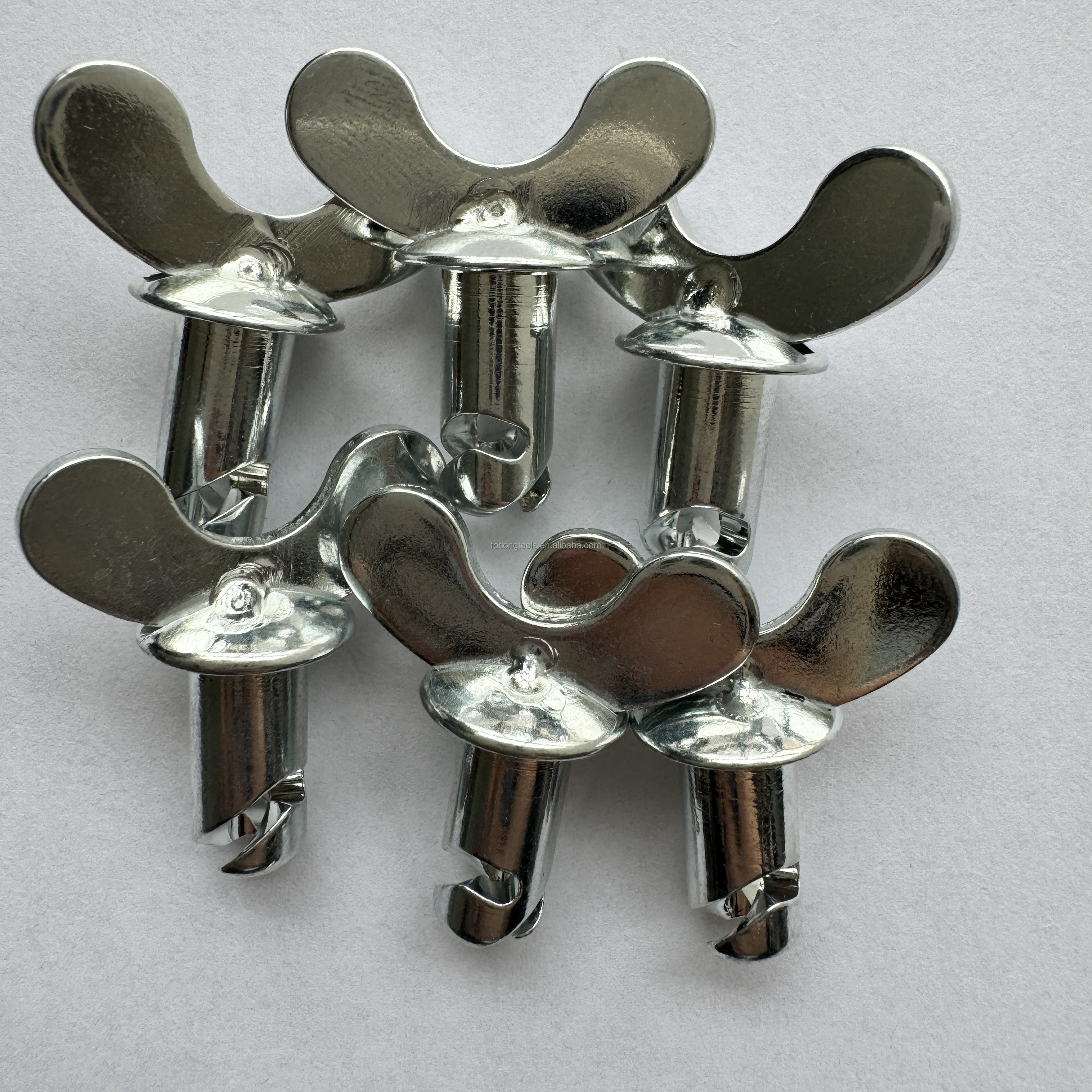 Universal Dzus Butterfly Head Buttons Handle Silver Steel 5/16"x.500" for Sprint Car Yearly Performance Enhancement