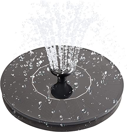 Max Flow 180L/h Solar Power Water Fountain Pump for Bird Bath Pool Fish Tank 7V/3W