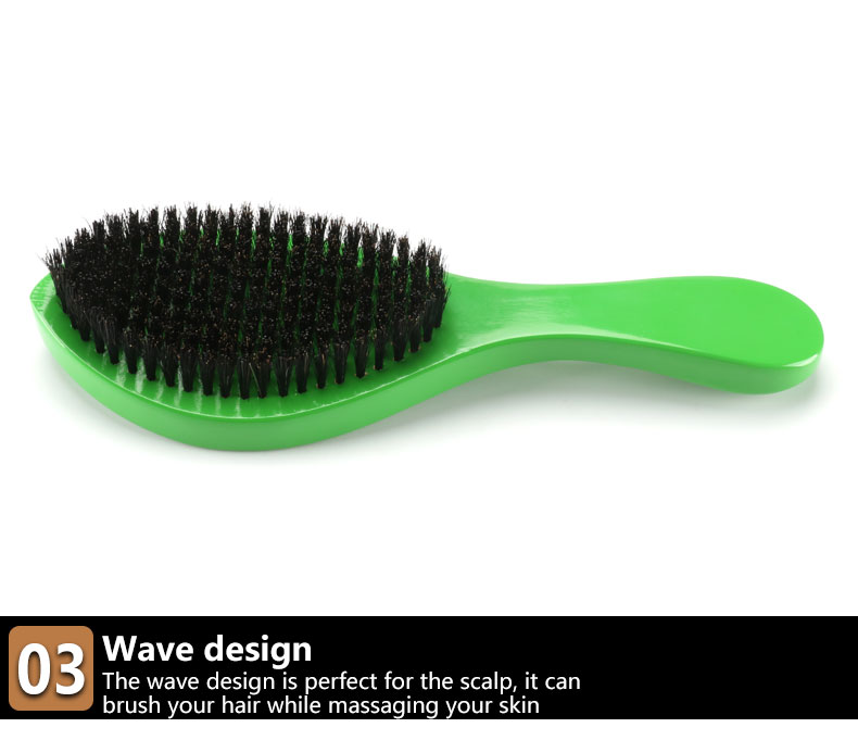 100g Boar Bristle Beard Brush 360 Curved Brush For Men Customized Color
