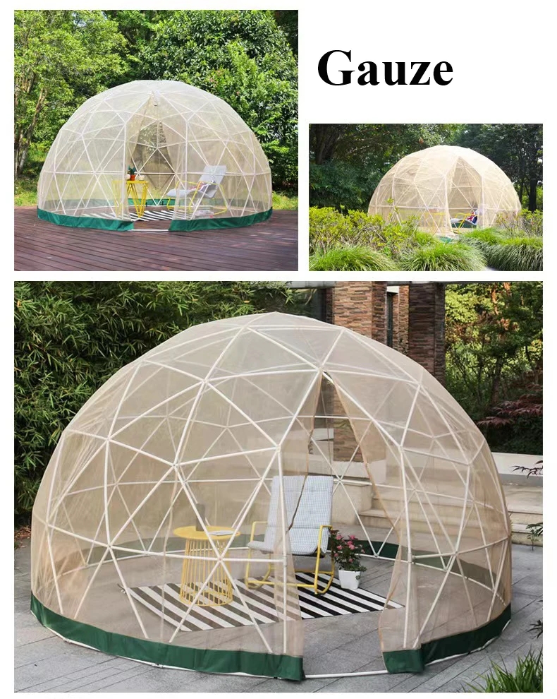 Customized Logo 2.9m Igloo Dome Tent Transparent PVC For Garden House