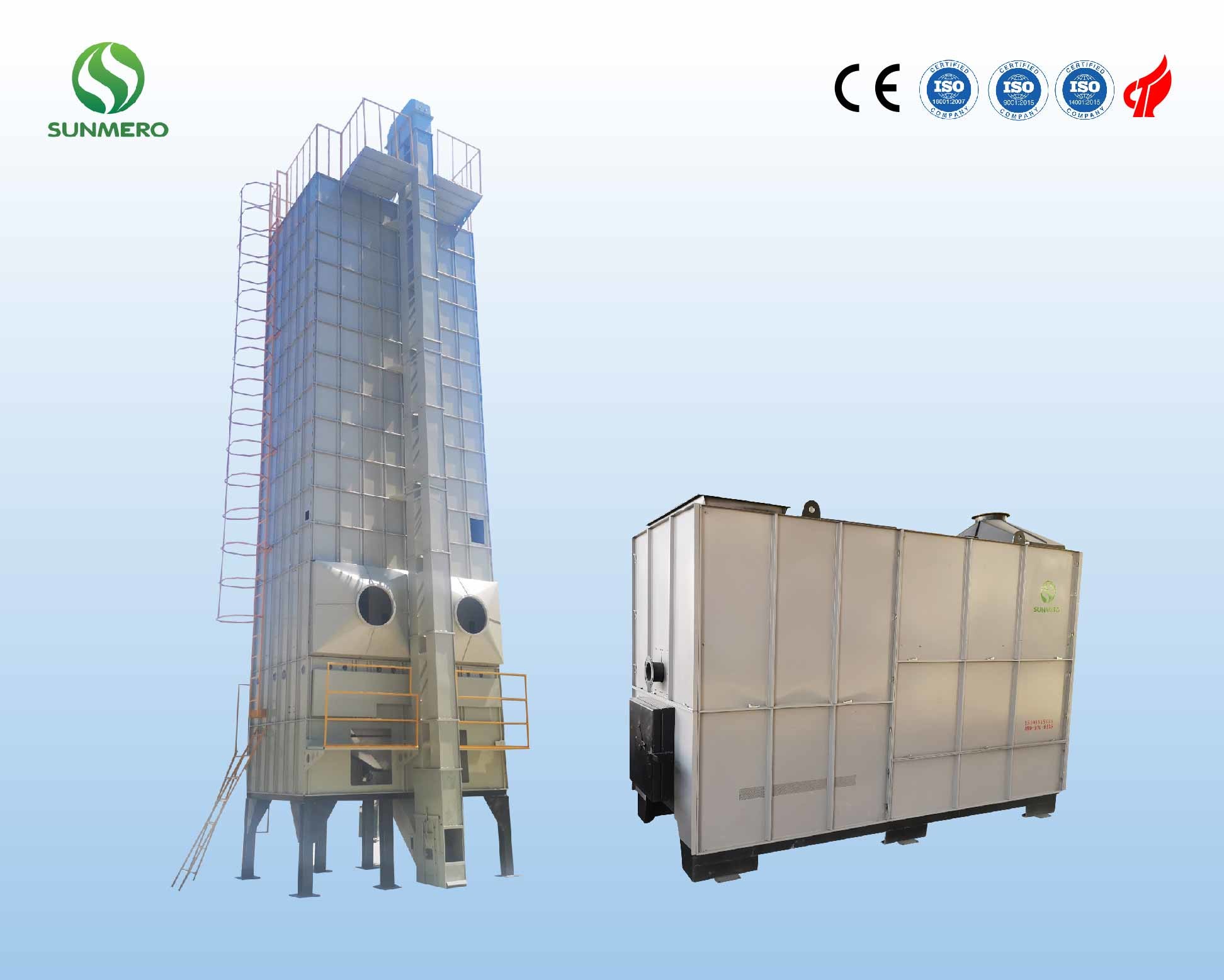 Gray Color Circulating Grain Corn Dryer Machine 380v