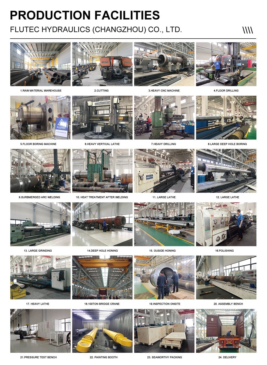 AGC Hydraulic Cylinder For Steel Rolling Mill