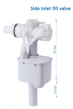 White Plastic Water Tank Adjustable Plastic Toilet Flush Fill Valve For Toilet Cistern