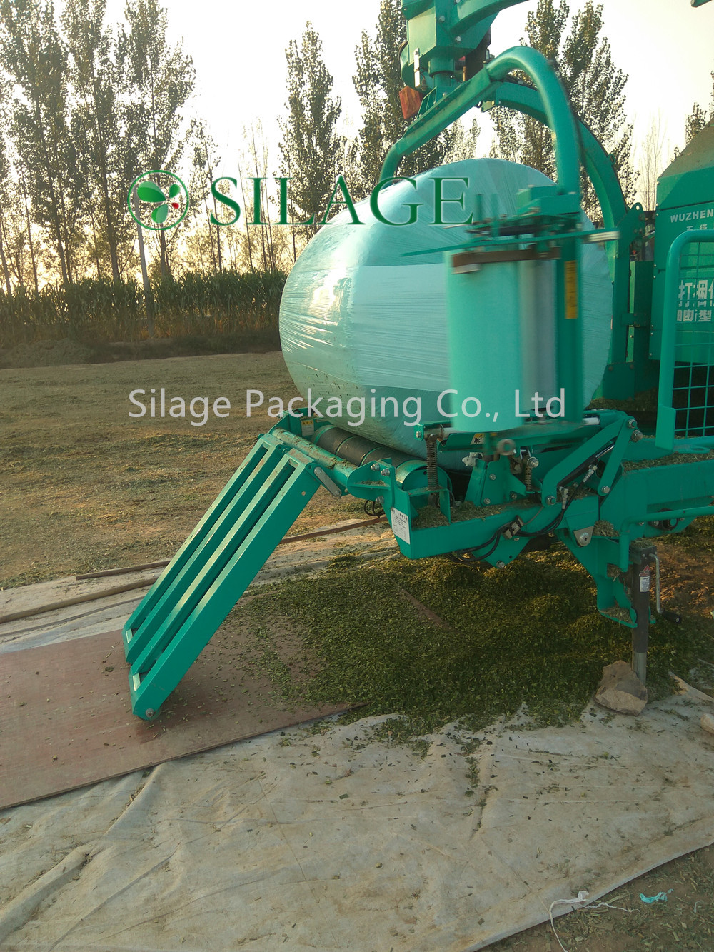 Green Color Silage Wrap Film Exporting Ireland 750mm