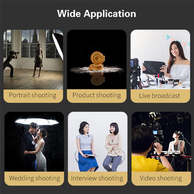 A-2200IIQ Bi Color 100W Photoshoot Lighting Equipment 10000lm LED Photography Studio Light