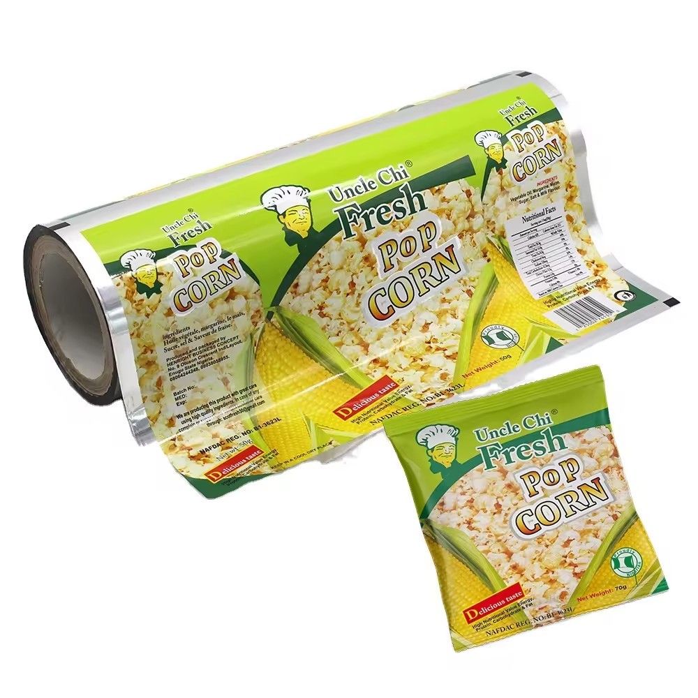 High-Speed Automatic Packing Machines Compatible Packaging Film Rolls
