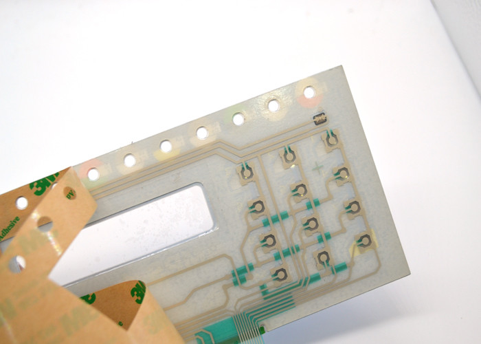 Embossed Tactile Metal Dome Membrane Switch With Clear Window On Surface