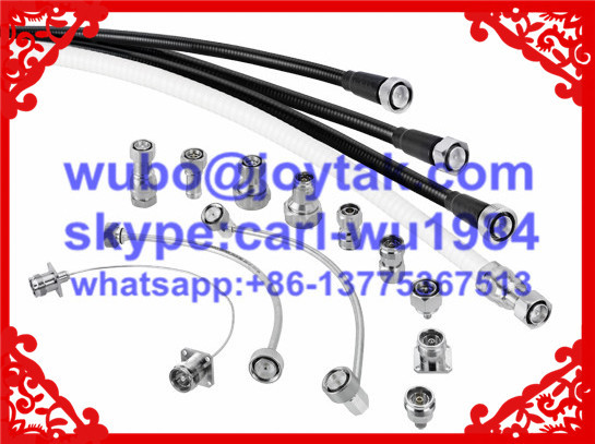 RF cable assembly 4.3-10 connector for 1/2" super flexible cable