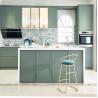 Buy cheap Classic Design ODM Matte Green Kitchen Cabinets PVC Wall Mounted Cabinets from wholesalers