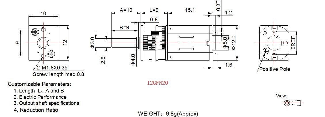 High Precision Door Lock Motor N20 Small DC Gear Motor With Metal Gearbox