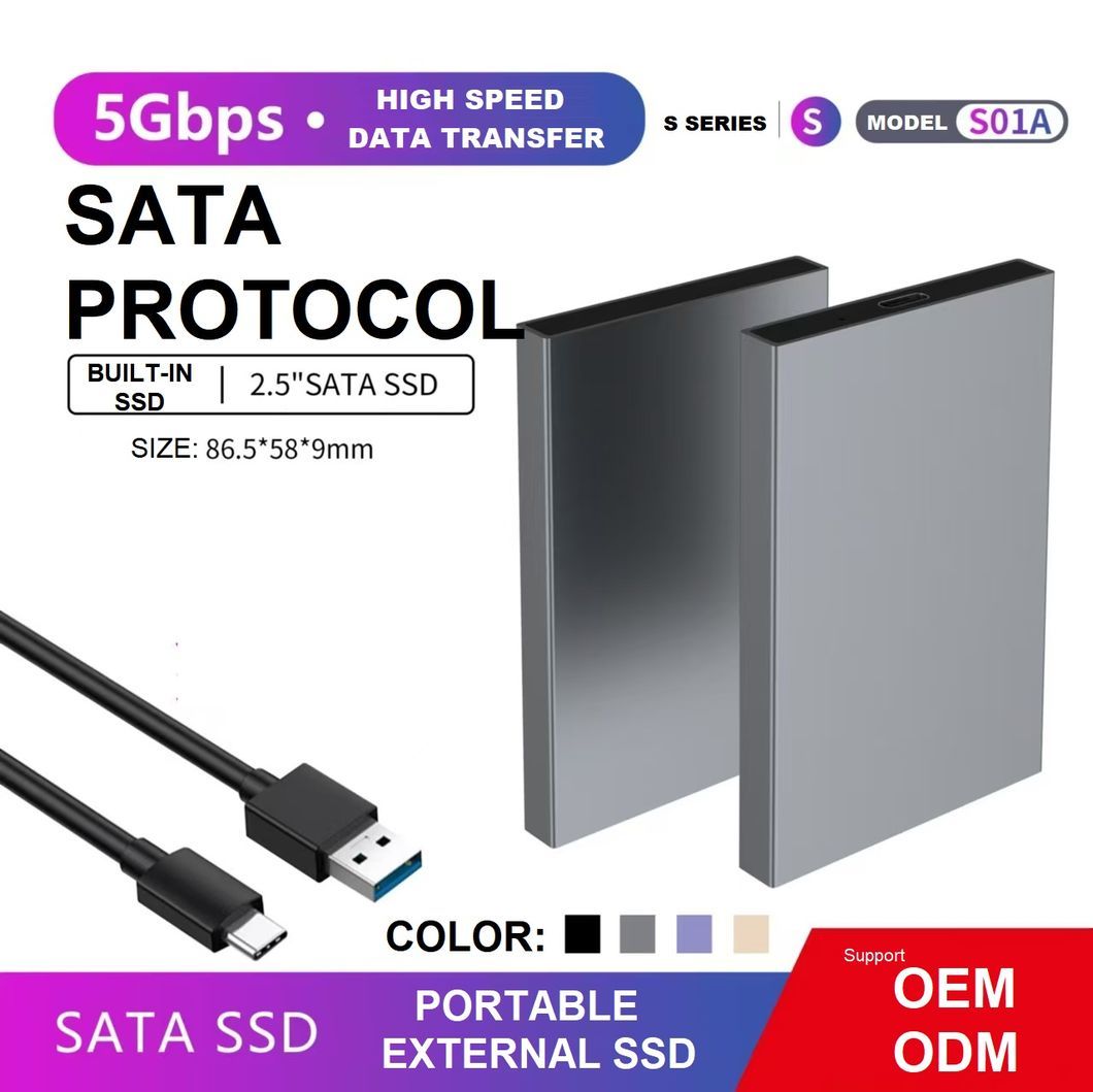 Ultra-Fast 2.5&quot; Portable External SATA SSD with 5gbps Speed