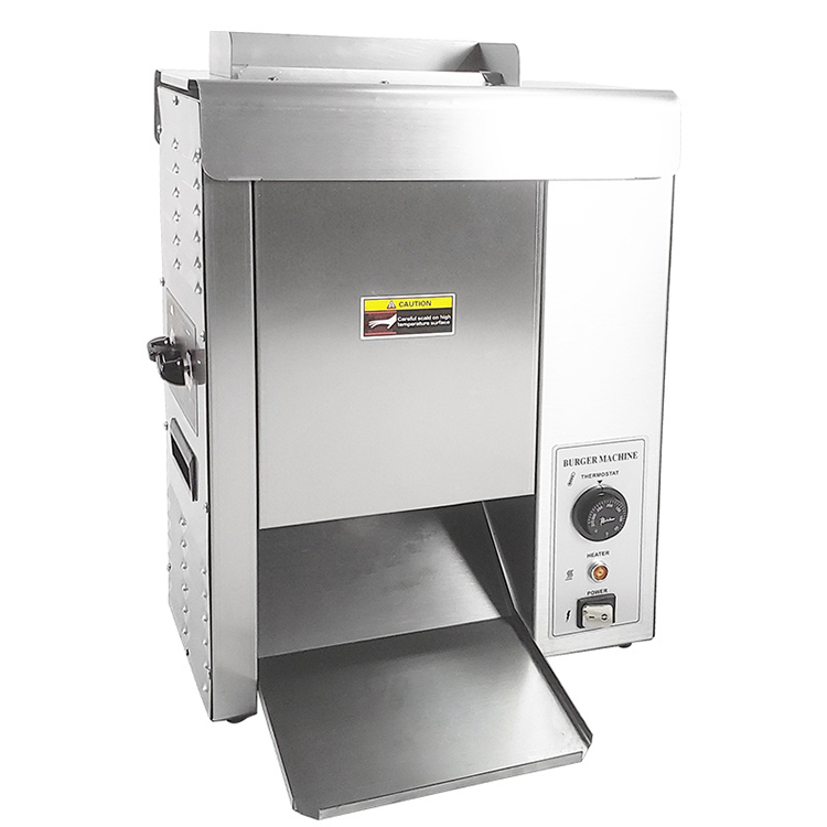 1600W Electric Conveyor Belt Toaster for Hamburger Bread in Commercial Food Industry