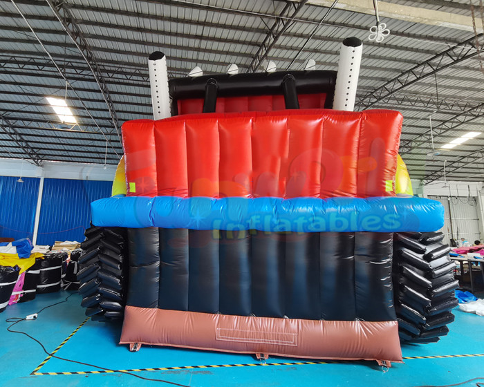 EN14960 Children Outdoor Inflatable Water Slides Customized Size