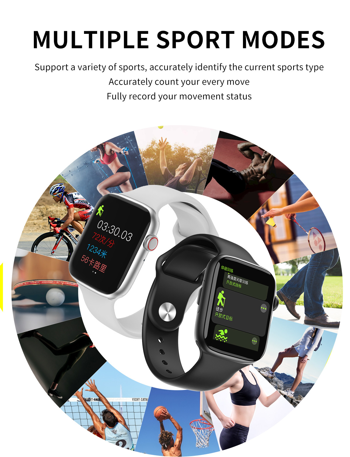 1.54 Inch Touch Screen Sim Card Slot Smart Watch IP68 Waterproof