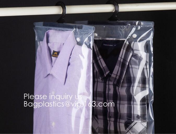 Frosted k bag EVA PVC hanger bag for clothes,EVA frost drawstring bag, Frosted Plastic EVA Garment Packing Bag zip