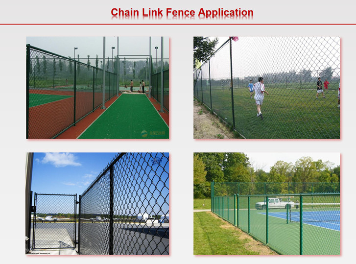 25m Length 1.5mm 6 Foot High Chain Link Fence With Galvanized