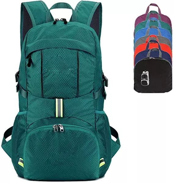 30L Women Waterproof Hiking Backpack 0.1kg Ultralight Foldable Travel Backpack