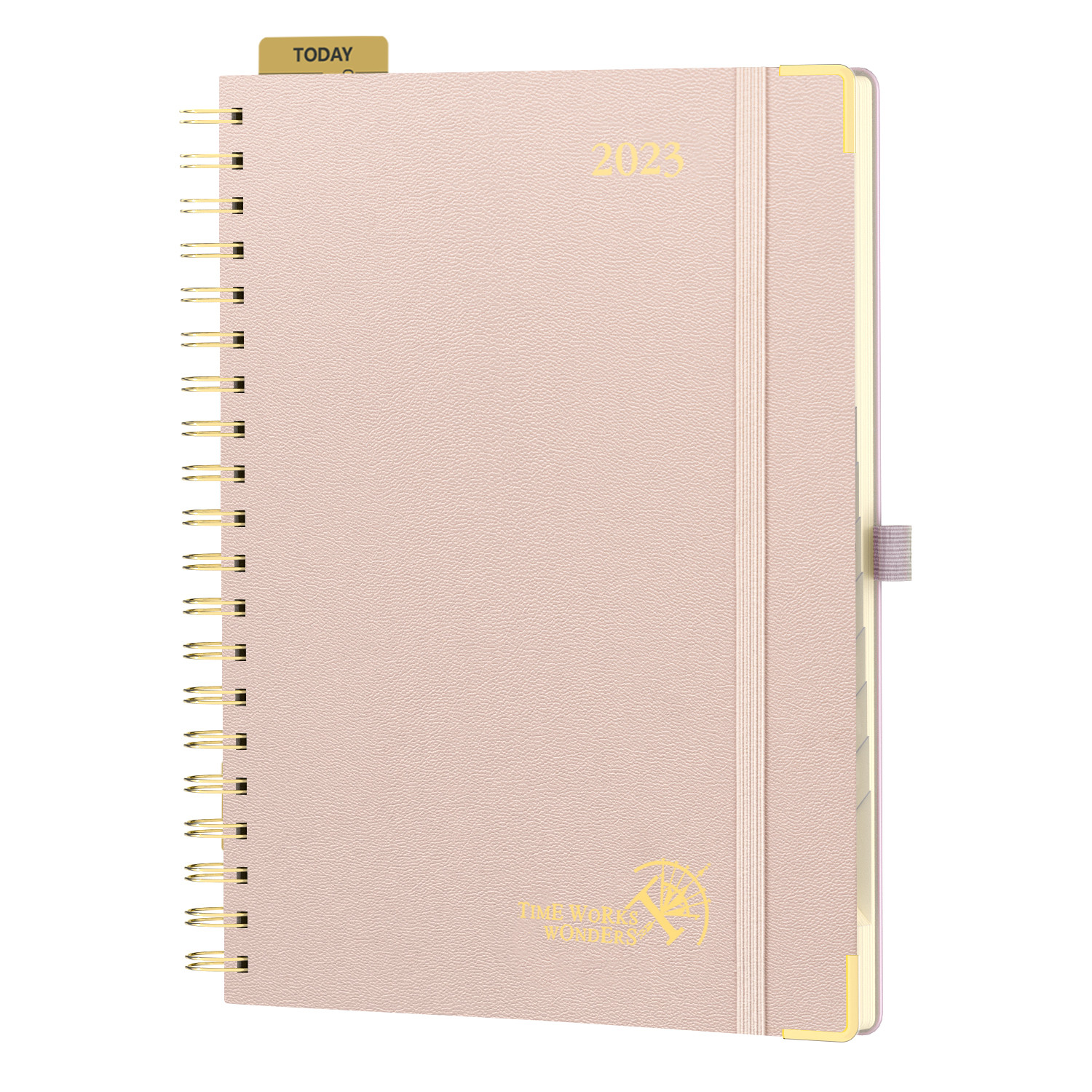 Hardcover Spiral 2023 Weekly Planner 6.5"x8.5" Daily Weekly Schedule Light Green