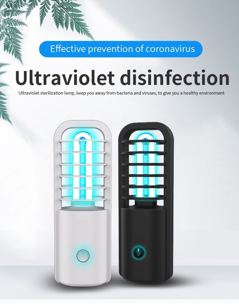 USB Charging UVC LED Lamp 5V 0.5A Sterilizing Wavelength 254nm DL-UGD-2.5W