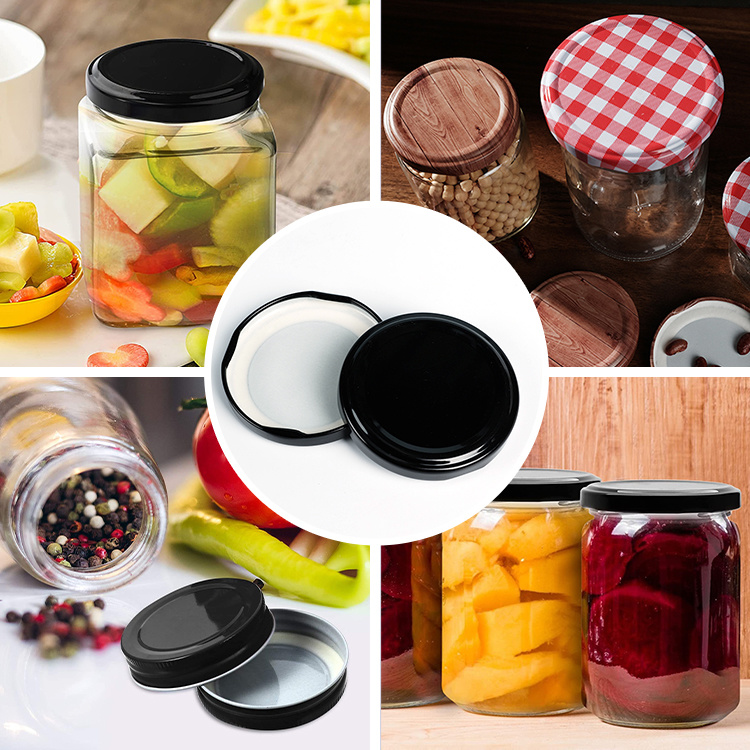Free Sample 38mm 43mm 48mm 53mm 58mm 63mm 70mm 82mm Wide Mouth Tinplate Metal Lug Cap for Canning Jar